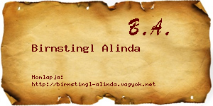 Birnstingl Alinda névjegykártya